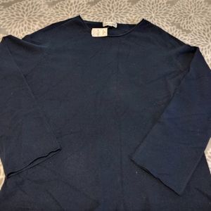 Navy cashmere sweater